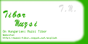 tibor muzsi business card